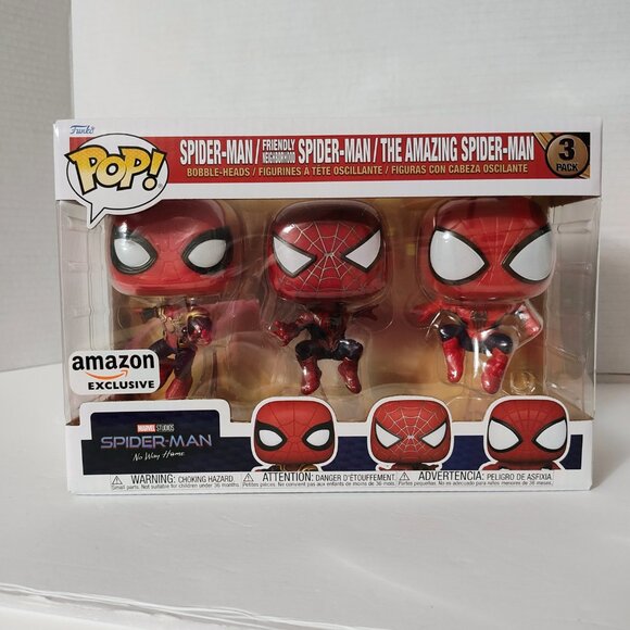 Funko Pop! - Spider-man No Way Home 3 Pack - Amazon Exclusive - Picture 1 of 9